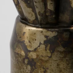 Flood vase 23 cm antikk brun