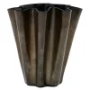 Flood vase 12,5 cm antikk brun