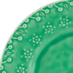 Flora asjett 23 cm grønn