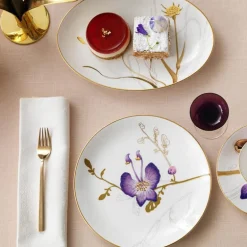 Flora asjett 22 cm stemorsblomst