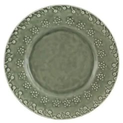 Flora desserttallerken 23 cm grønn