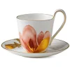 Flora høyhankskopp og skål 25 cl magnolia