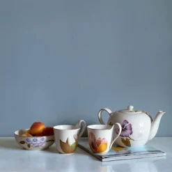 Flora høyhankskopp og skål 25 cl magnolia