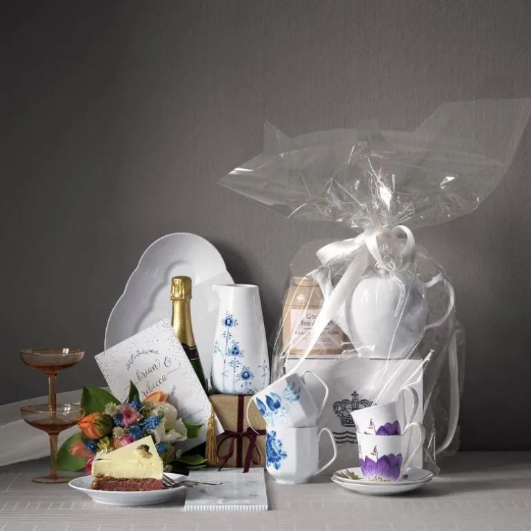 Flora høyhankskopp og skål 27 cl iris