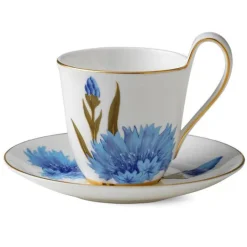 Flora høyhankskopp og skål 27 cl maisblomst