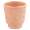 Flora kaffekopp 10 cl rosa