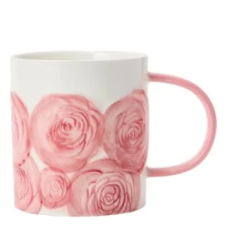 Flora kopp 50 cl beige/rosa