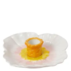 Flora lysestake 12,5 cm beige/rosa