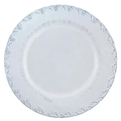Flora middagstallerken 29 cm antikkhvit