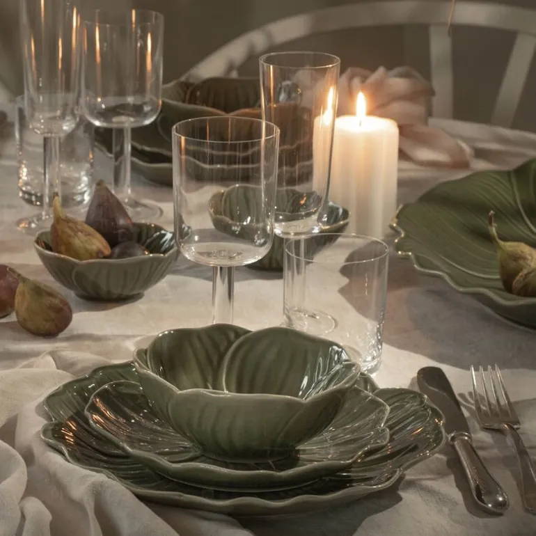 Flora skål 14 cm grønn