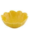 Flora skål 17 cm gul