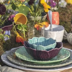 Flora skål 17 cm lilla