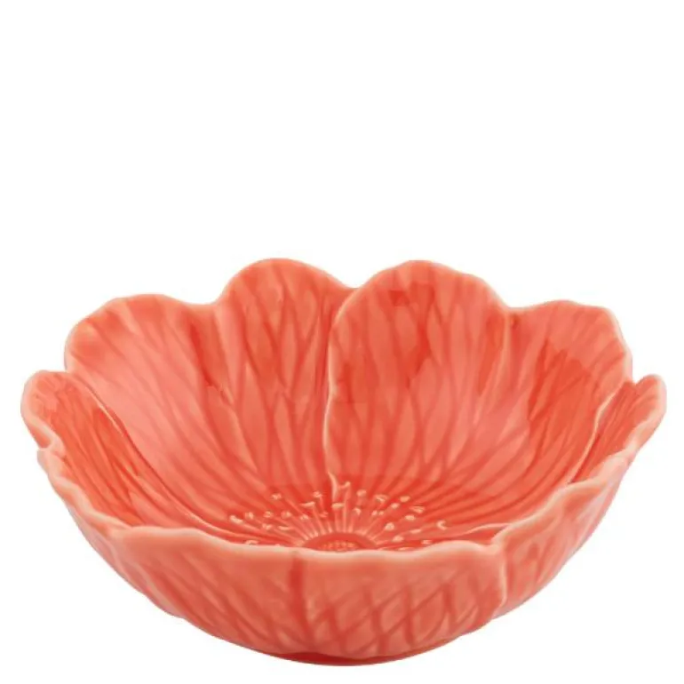 Flora skål 17 cm mørk rosa