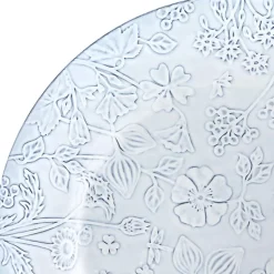 Flora tallerken 34,5 cm antikkhvit