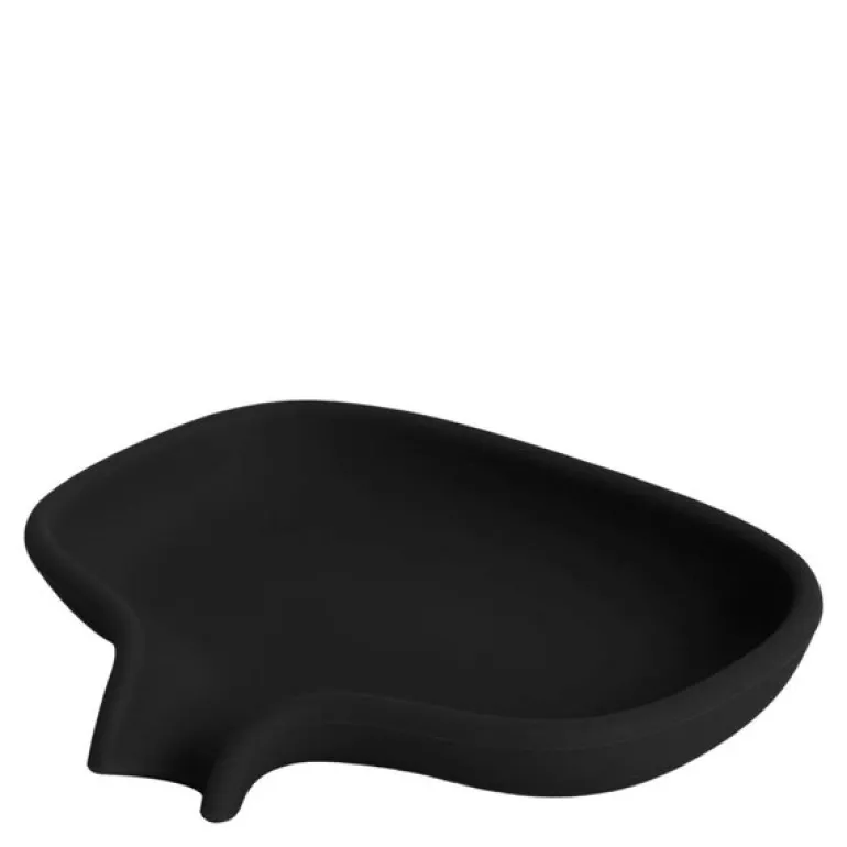 Flow såpeskål m/avrenning 13,5x10,5 cm silikon svart