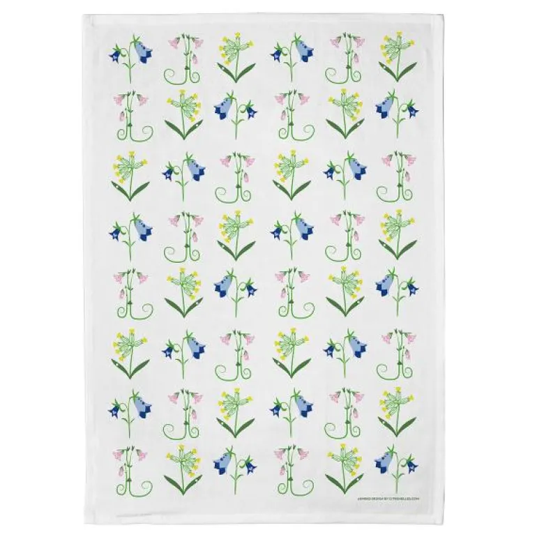 Flowers kjøkkenhåndkle 50x70 cm multi