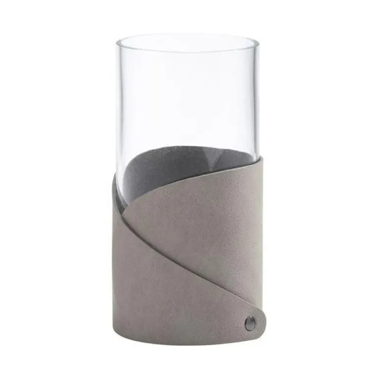 Fold Nupo vase S 7,5x15 cm lys grå