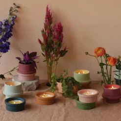 Folia duftlys salt/sage baby blue