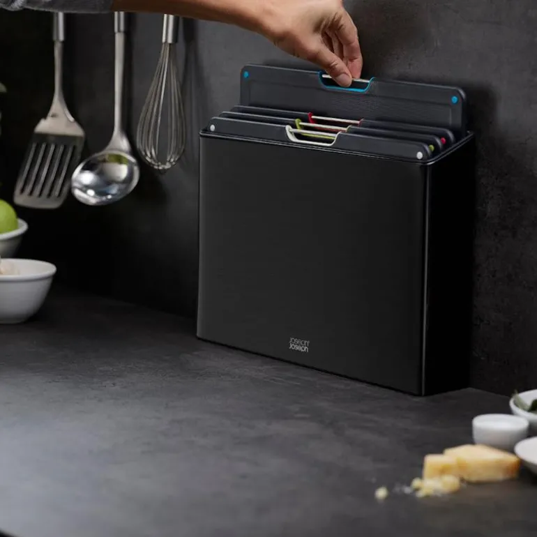 Folio Steel skjærebrett 4 stk svart