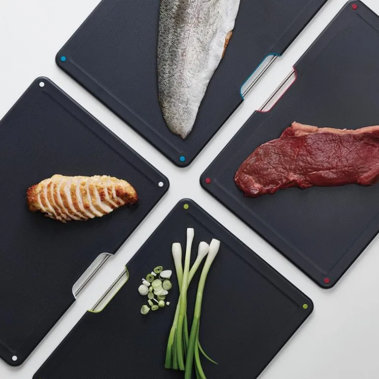 Folio Steel skjærebrett 4 stk svart