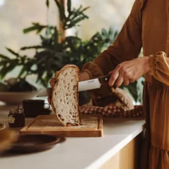 Folken brødkniv 21 cm tre/stål