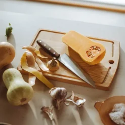 Folken kokkekniv 20 cm tre/stål