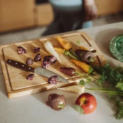 Folken kokkekniv 12 cm tre/stål