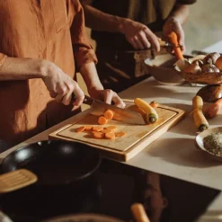 Folken santokukniv 16 cm tre/stål