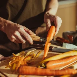 Folken skreller fast blad 17 cm tre/stål