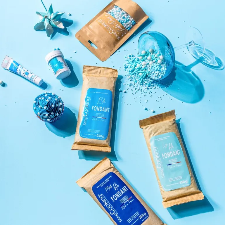 Fondant 250 g mørk blå