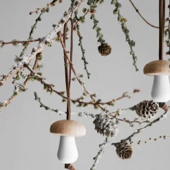 Forest Tales sopp 4,5 cm blank hvit