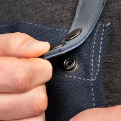 Forkle kanvas 41x13 cm svart/grå