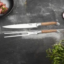 Forskjærersett 2 deler eik