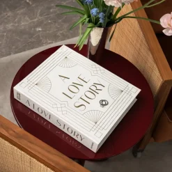 Fotoalbum A Love Story bryllupsalbum grå