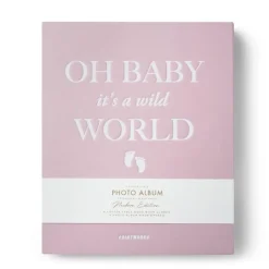 Fotoalbum baby it's a wild world rosa