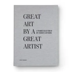 Frame bok great art grå
