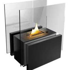 Freestanding frittstående peis 180 1,05L svart