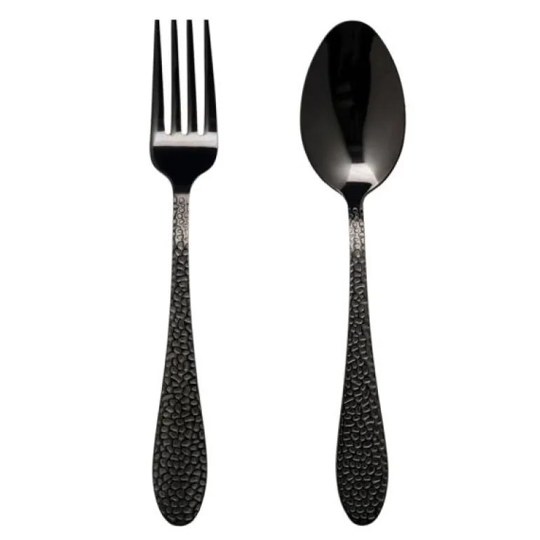 Frost dessertbestikk 8 deler svart