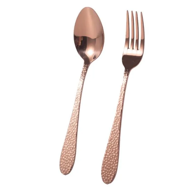 Frost fenix dessertbestikk 8 deler kobber