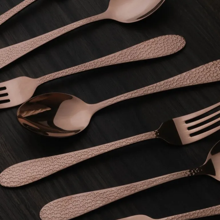 Frost fenix dessertbestikk 8 deler kobber