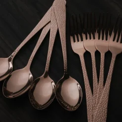 Frost fenix dessertbestikk 8 deler kobber