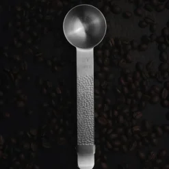 Frost kaffeskje med klemme sølv