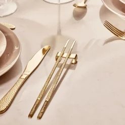 Frost Kito spisepinner 4 par med holder messing