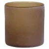 Frost lyslykt 12x12 cm brown