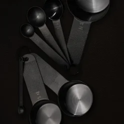 Frost måleskje 7 deler 18 cm svart