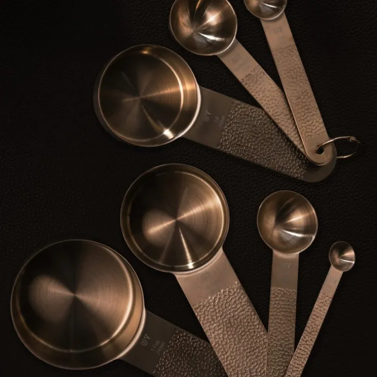 Frost måleskje 7 deler kobber