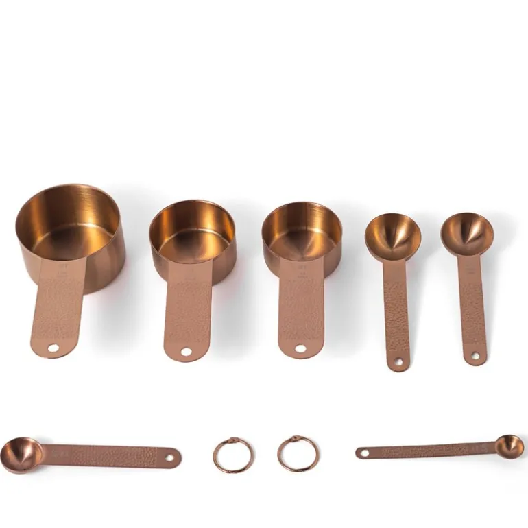 Frost måleskje 7 deler kobber