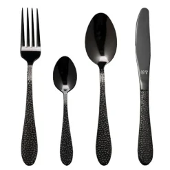 Frost Onyx bestikk 16 deler svart