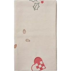 Fryd juleløper 40x140 cm varmgrå/rød