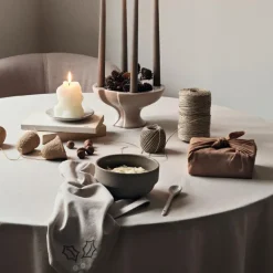 Fryd juleserviett 45x45 cm 2stk varmgrå/rød